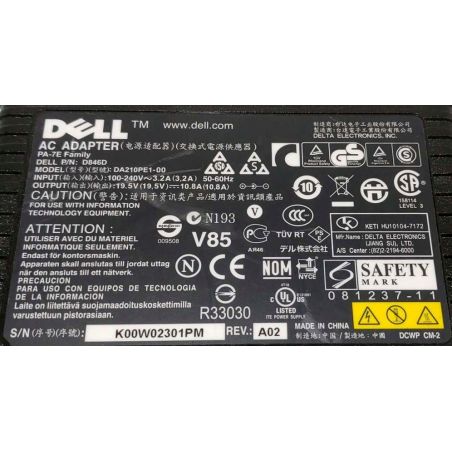 Zasilacz DELL Alienware 19.5V 7.4x5.0 210W