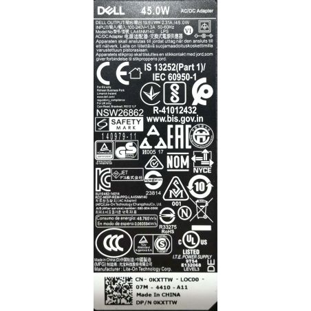 Zasilacz DELL 19.5V 2.31A 4.5x3.0 45W