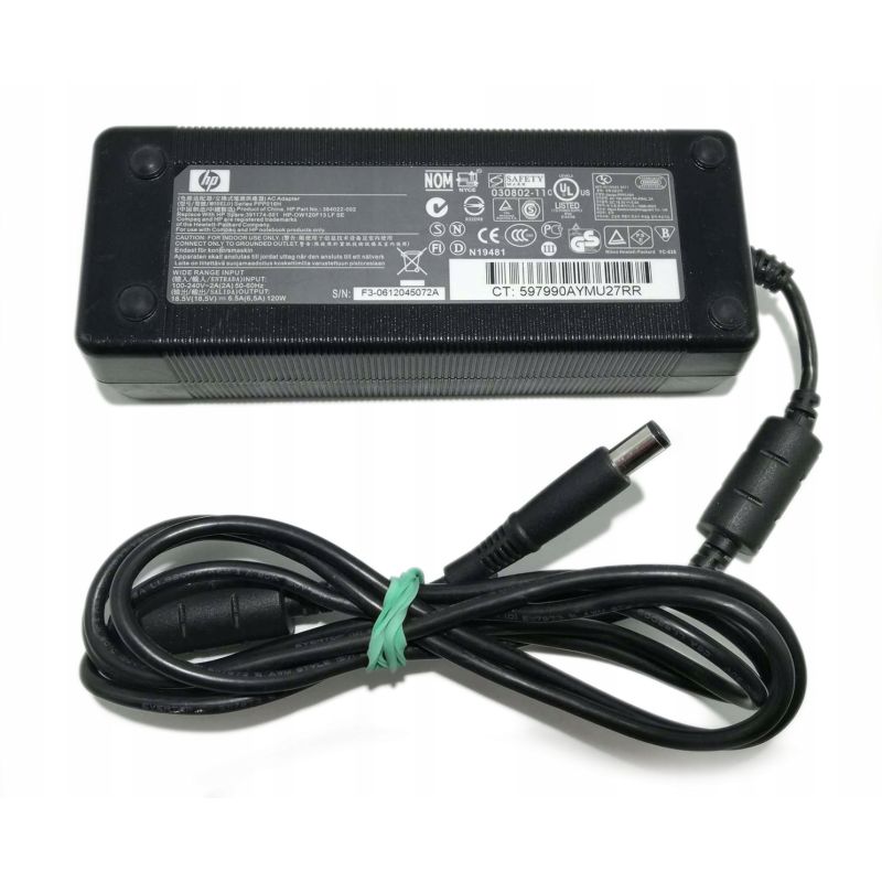 ORYGINALNY ZASILACZ HP 120W 18.5V 6.5A 7.4/5.0 PIN