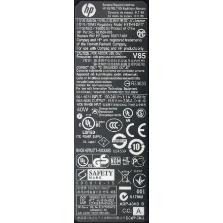 Zasilacz HP 19.5V 2.05A 7.4x5.0 40W