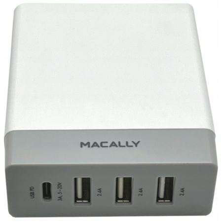 Zestaw ładowarka zasilacz MACALLY 72W USB-C PD QC