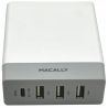 Ładowarka MACALLY 72W 4xUSB + kable