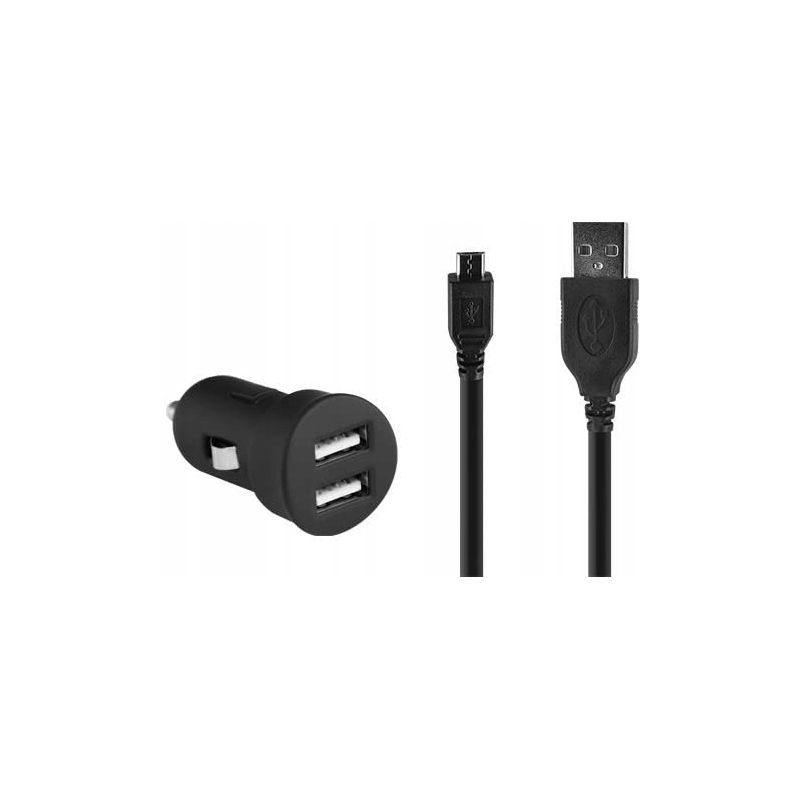 Ładowarka samochodowa BigBen 2A 2xUSB + kabel