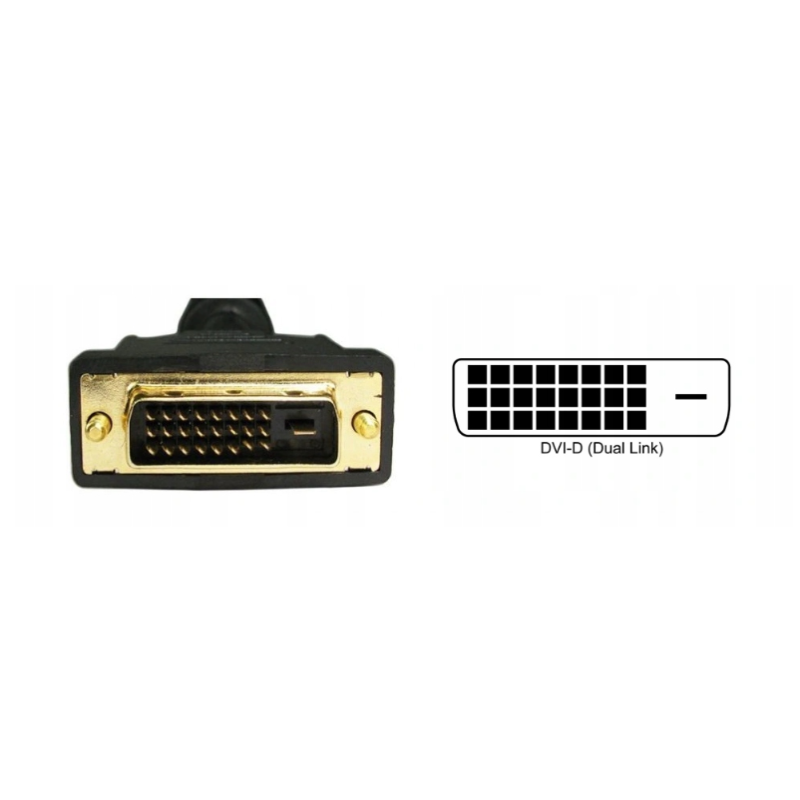 DŁUGI KABEL DVI DVI-D - DVI-D DUAL LINK 10M ferryt