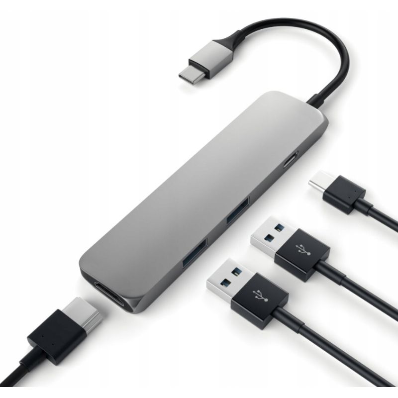 SATECHI Slim Type-C Adapter USB HDMI USB-C 4k
