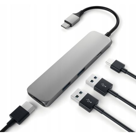 SATECHI Slim Type-C Adapter USB HDMI USB-C 4k