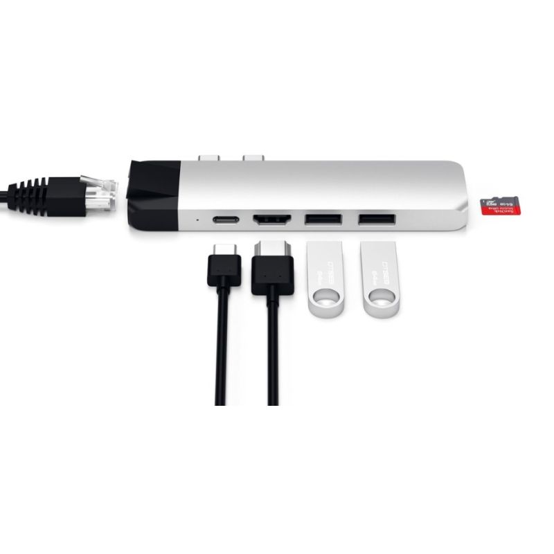SATECHI Type-C Pro Hub Adapter Ethernet do Macbook