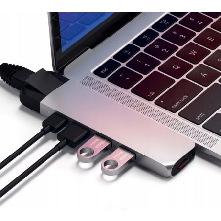 SATECHI Type-C Pro Hub Adapter Ethernet do Macbook