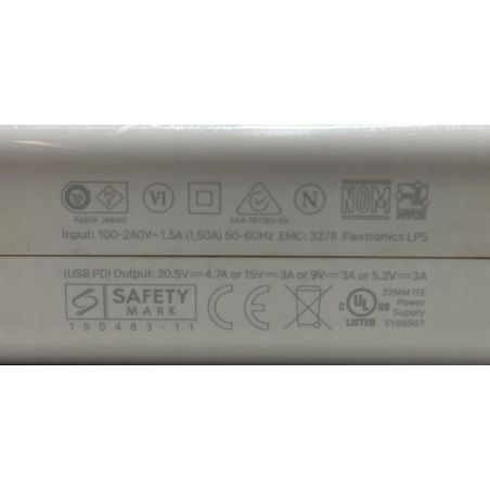 ORYGINALNY ZASILACZ APPLE USB-C A2166 96W 4.7A