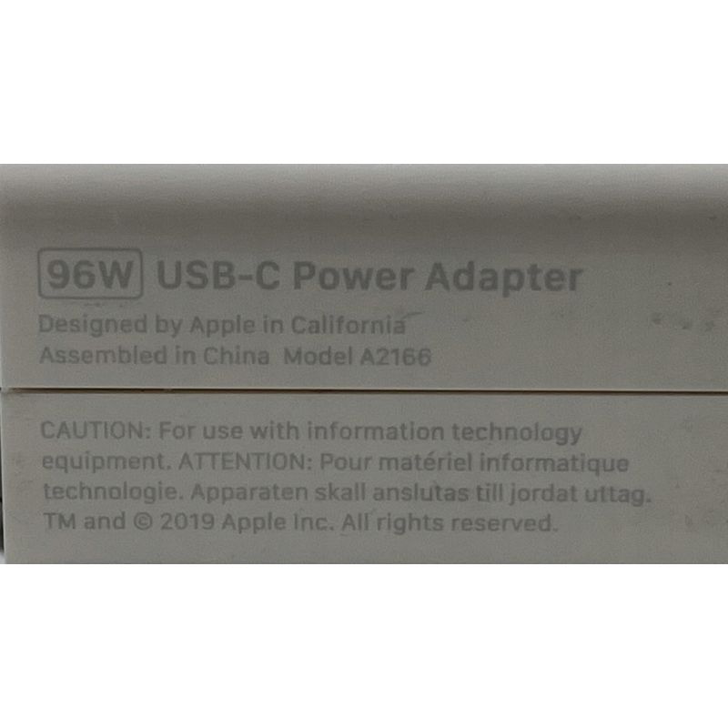 Zasilacz APPLE USB-C A2166 96W + kabel