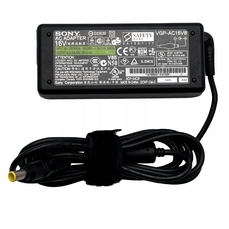 Zasilacz SONY VAIO VGP-AC16V8 6.5x4.4 64W
