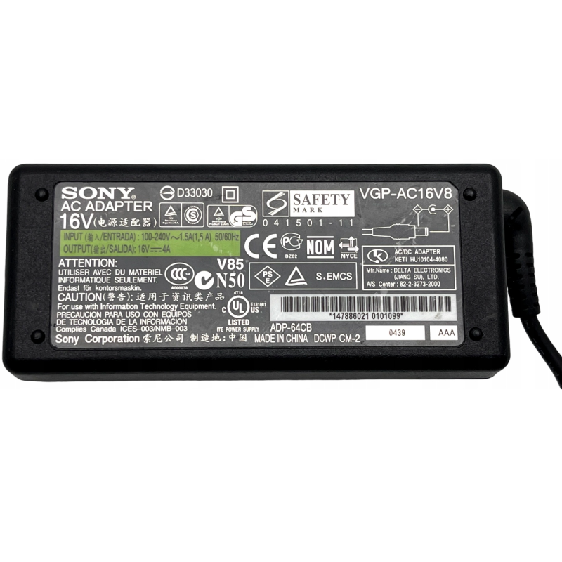 Zasilacz SONY VAIO VGP-AC16V8 6.5x4.4 64W