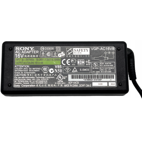 Zasilacz SONY VAIO VGP-AC16V8 6.5x4.4 64W