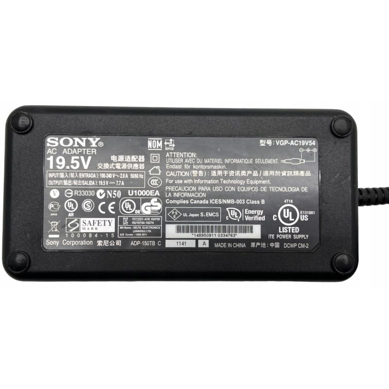 Zasilacz SONY VGP-AC19V54 19.5V 7.7A 150W 6.5x4.4