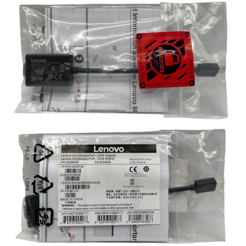 ADAPTER Lenovo Mini DisplayPort do VGA Thunderbolt