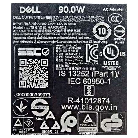 NOWY Zasilacz DELL 20V 4.5A USB-C 90W