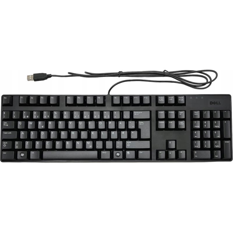 ORYGINALNA PRZEWODOWA KLAWIATURA DELL SK-8175 QuietKey na USB