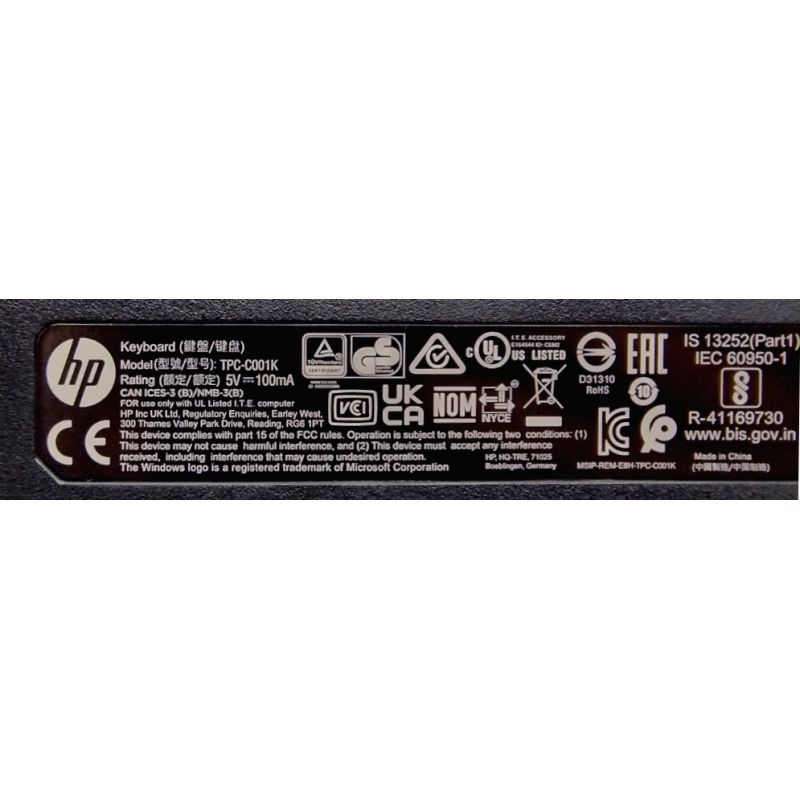 KLAWIATURA HP Slim CCID SmartCard TPC-C001K