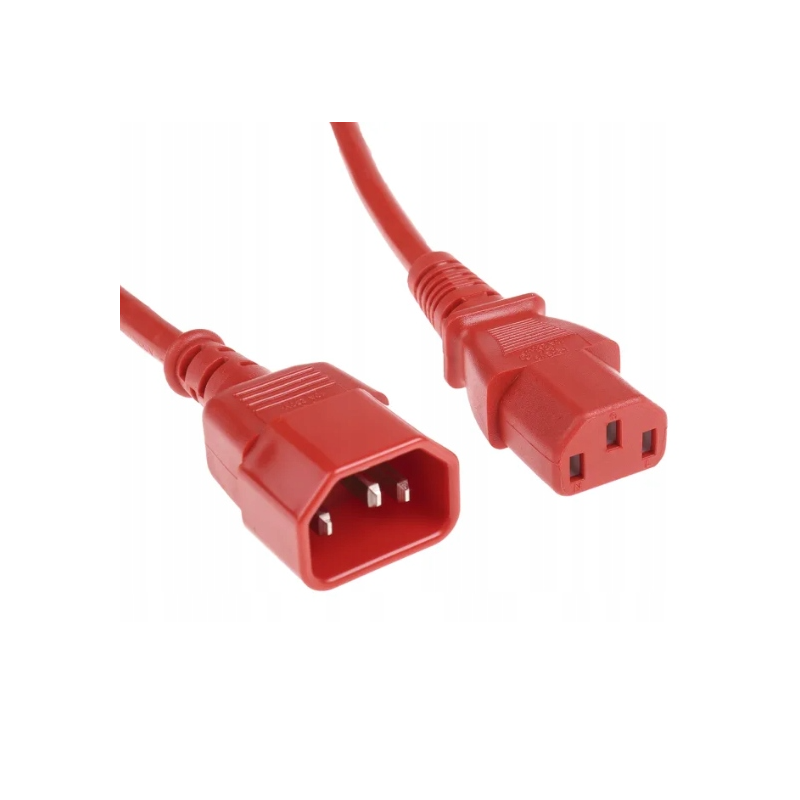 KABEL ZASILAJĄCY PC PRZEDŁUŻACZ 230V C13/C14 M/F