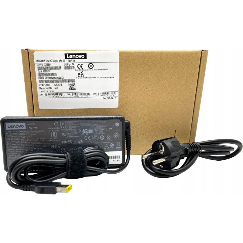 NOWY Zasilacz LENOVO 20V 6.75A SLIM TIP 135W