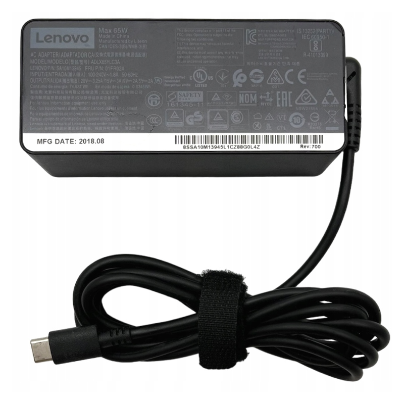 ORYGINALNY ZASILACZ LENOVO 65W 20V 3.25 USB-C
