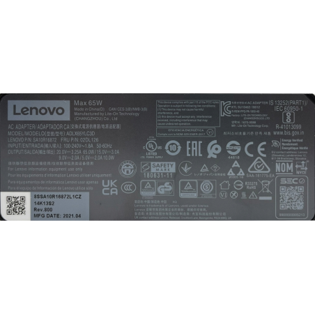 Zasilacz LENOVO 20V 3.25 USB-C 65W