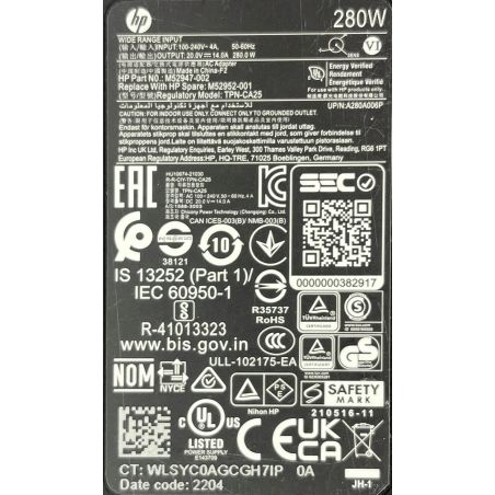 STACJA HP THUNDERBOLT 4 DOCK G4 Combo 280W 4J0GAA + ZASILACZ