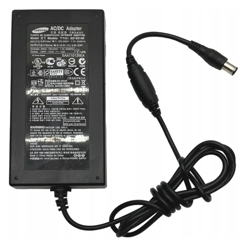 Oryginalny zasilacz Samsung 63W AD-6314N 14V 4.5A 6.5/4.4