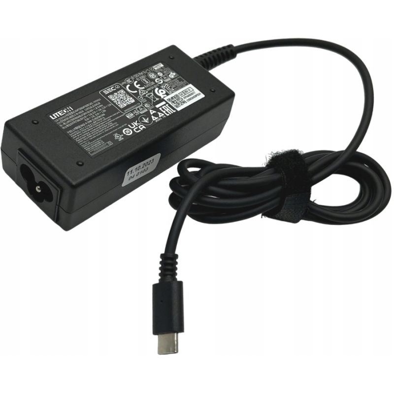 UNIWERSALNY ZASILACZ ŁADOWARKA LITEON USB-C 45W 20V 2.25A