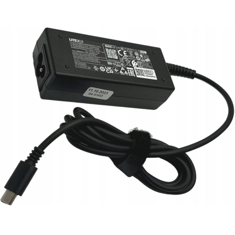 UNIWERSALNY ZASILACZ ŁADOWARKA LITEON USB-C 45W 20V 2.25A