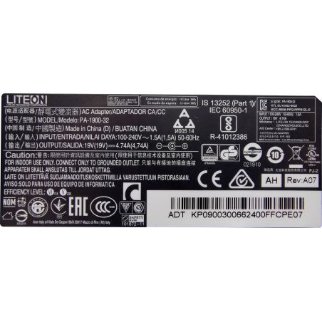 ZASILACZ LITEON 90W 19V 4.74A 5.5/1.7 do ACER