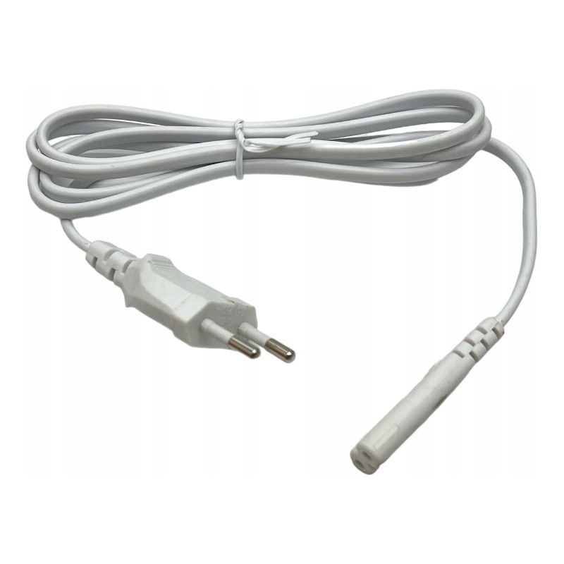 NOWY KABEL ZASILAJĄCY ÓSEMKA C7 2PIN 1,5m BIAŁY