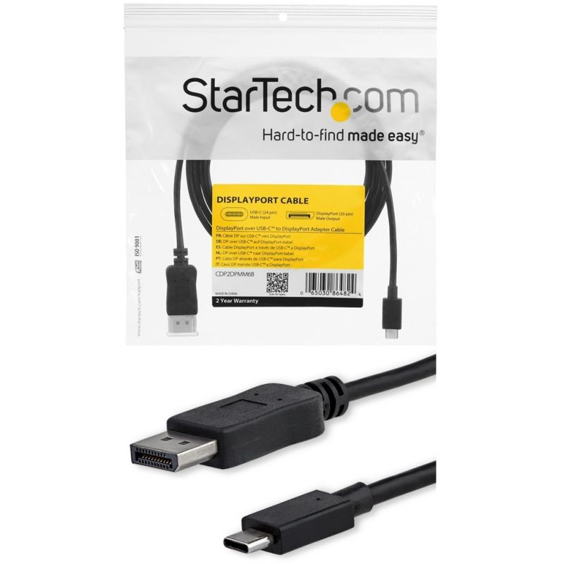 KABEL DisplayPort DP USB-C 1m do MacBook 4K 60Hz