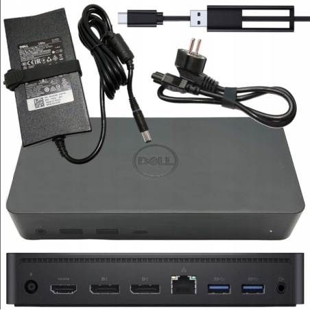 Stacja dokujaca Dell D6000 USB-C + zasilacz 130W