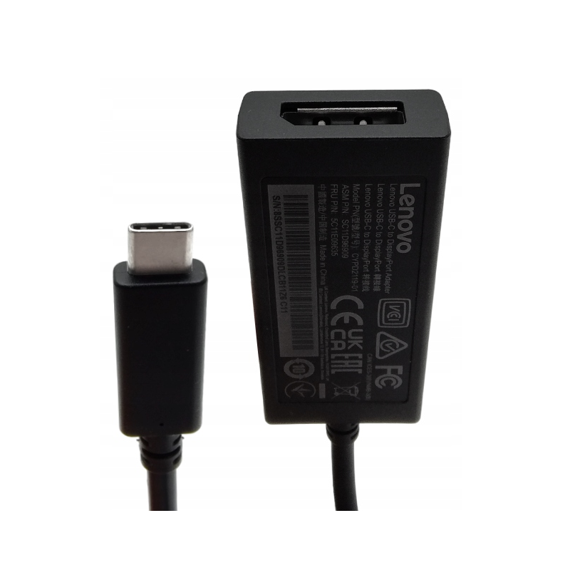 ADAPTER LENOVO USB-C na DISPLAYPORT 4K 60Hz YOGA CARBON PRZEJŚCIÓWKA