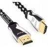 Nowy KABEL HDMI-HDMI 0.9m UHD 4K w oplocie