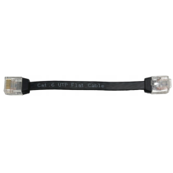 KRÓTKI PŁASKI KABEL SIECIOWY LAN ETHERNET RJ45 CAT6 UTP 11cm