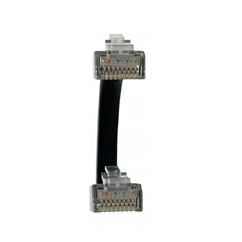 KRÓTKI PŁASKI KABEL SIECIOWY LAN ETHERNET RJ45 CAT6 UTP 11cm