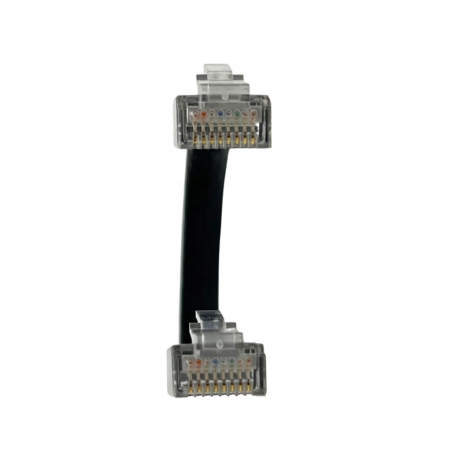 KRÓTKI PŁASKI KABEL SIECIOWY LAN ETHERNET RJ45 CAT6 UTP 11cm