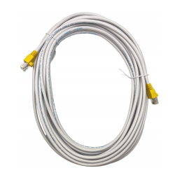 KABEL PRZEWÓD SIECIOWY LAN Patchcord RJ-45 UTP CAT 5e 10m BIAŁY