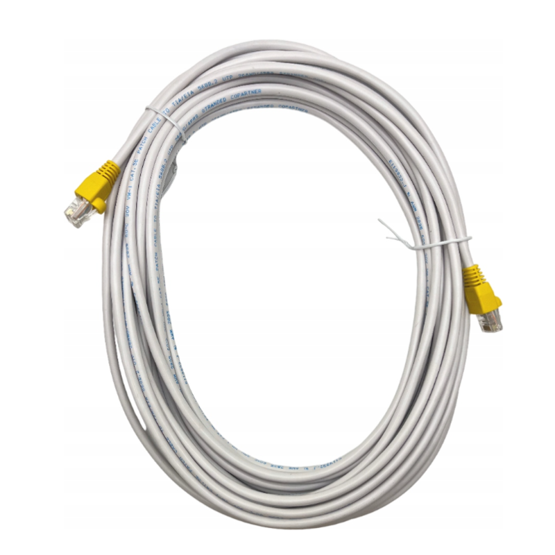 KABEL LAN CAT.5e 10m BIAŁY Patchcord RJ-45 UTP