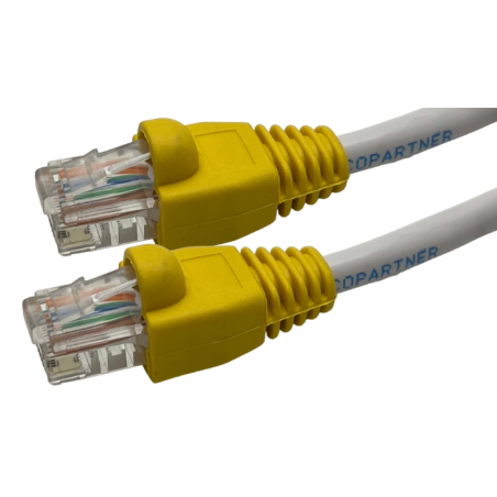 KABEL LAN CAT.5e 10m BIAŁY Patchcord RJ-45 UTP