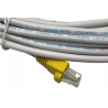 KABEL PRZEWÓD SIECIOWY LAN Patchcord RJ-45 UTP CAT 5e 10m BIAŁY