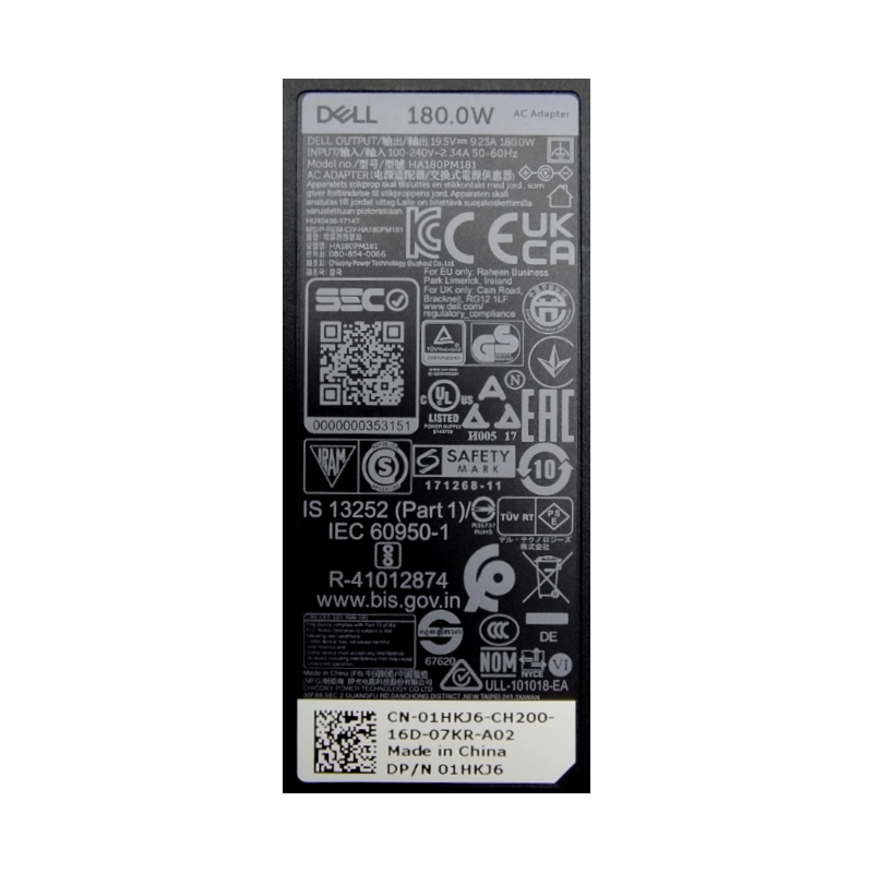Zasilacz DELL 19.5V 9.23A 7.4x5.0 180W