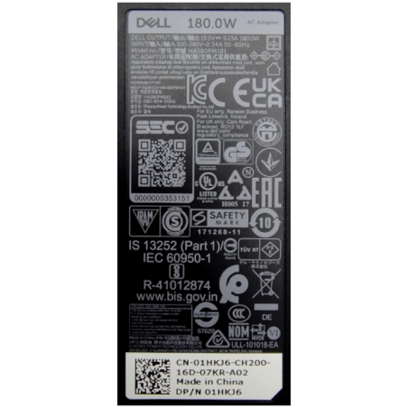 Zasilacz DELL 19.5V 9.23A 7.4x5.0 180W