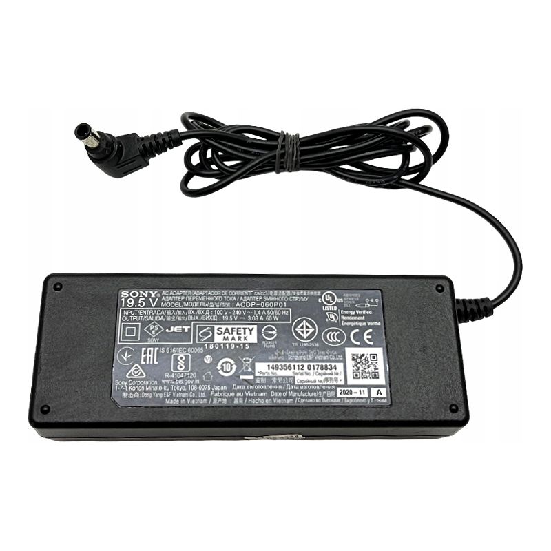 ZASILACZ ŁADORWARKA SONY VAIO ACDP-060P01 19.5V 3.08A 60W 6.5x4.4