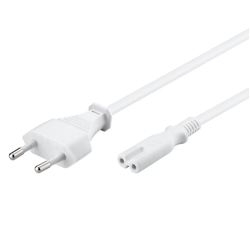 NOWY KABEL ZASILAJĄCY ÓSEMKA C7 2PIN 1,5m BIAŁY